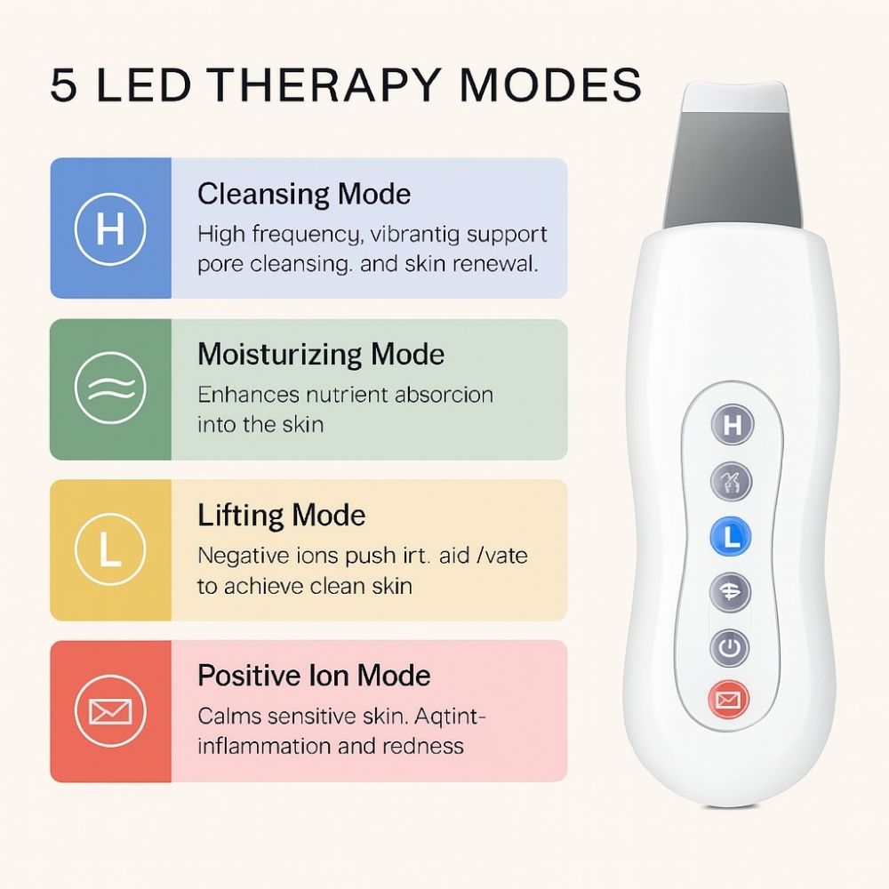 Avyrae™ IonLift being used on a model's cheek, demonstrating facial exfoliation